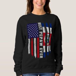 Sudadera Bandera estadounidense y bandera de Costa Rica mej