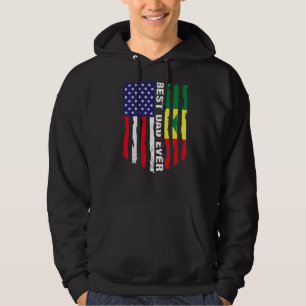 Sudadera Bandera estadounidense y bandera de Senegal mejor