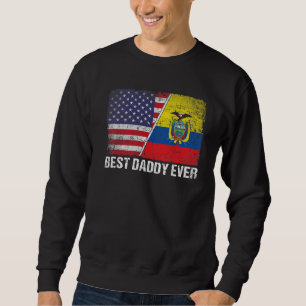 Sudadera Bandera estadounidense y bandera ecuatoriana mejor