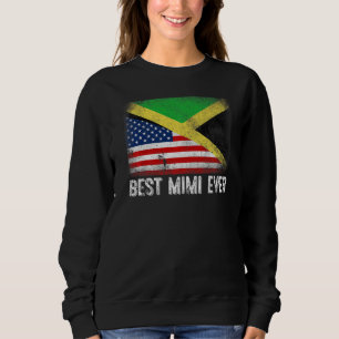 Sudadera Bandera estadounidense y bandera jamaiquina mejor