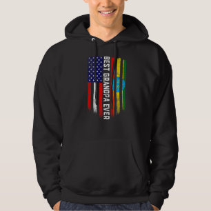 Sudadera Bandera estadounidense y mejor abuelo de la histor