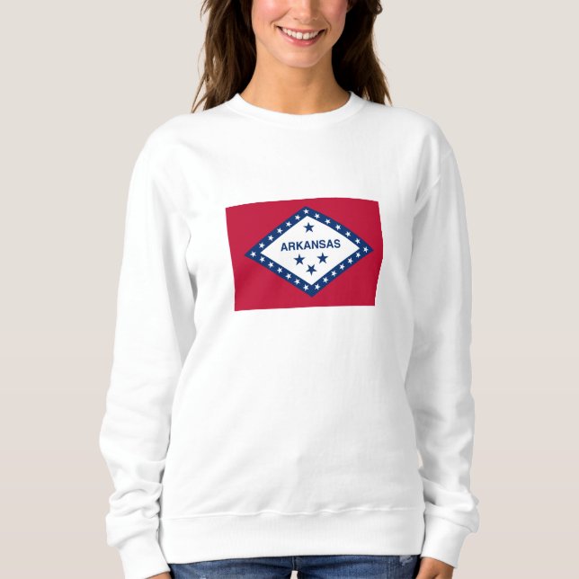 Sudadera Bandera estatal de Arkansas (Anverso)