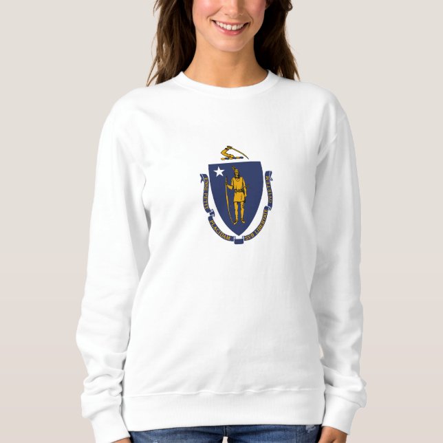 Sudadera Bandera estatal de Massachusetts (Anverso)