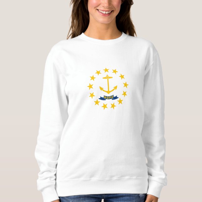 Sudadera Bandera estatal de Rhode Island (Anverso)