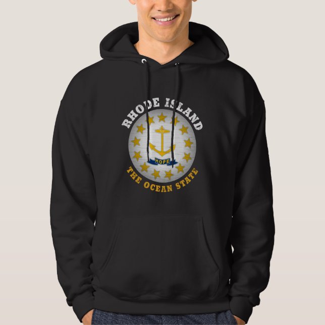 SUDADERA BANDERA ESTATAL DE RHODE ISLAND OCEAN (Anverso)