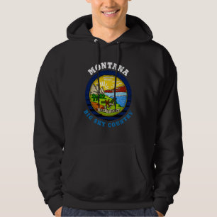 SUDADERA BANDERA ESTATAL MONTANA BIG SKY