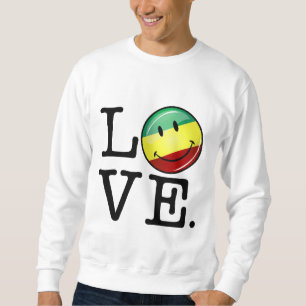 Sudadera Bandera feliz de Rasta del amor de Rastafarian