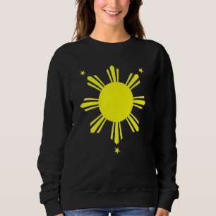 Sudadera Bandera Filipina 3 Estrellas Y Un Solar Hombres Mu