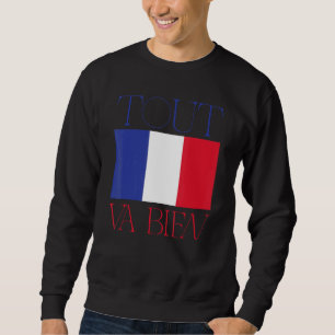 Sudadera Bandera francesa remonta a va bien