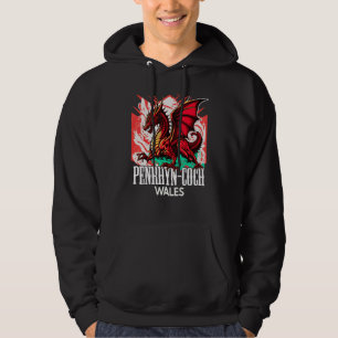 Sudadera Bandera galesa de Gales de Penrhyn-coch Y Ddraig G