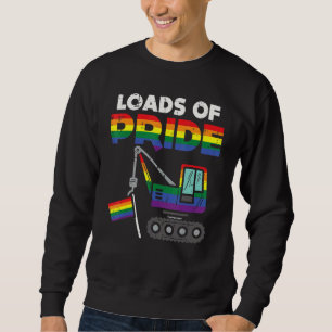 Sudadera Bandera Gay Arcoiris Crane Cargas De Camión Lgbtq 