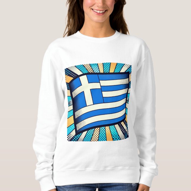 Sudadera Bandera griega (Anverso)