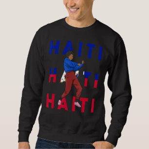 Sudadera Bandera haitiana de amor Orgullosa Princesa Chica