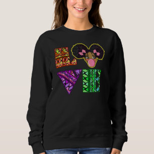 Sudadera Bandera haitiana de amor Orgullosa Princesa Chica