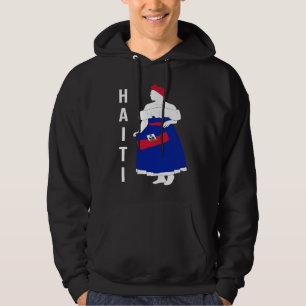 Sudadera Bandera haitiana de amor Orgullosa Princesa Corona