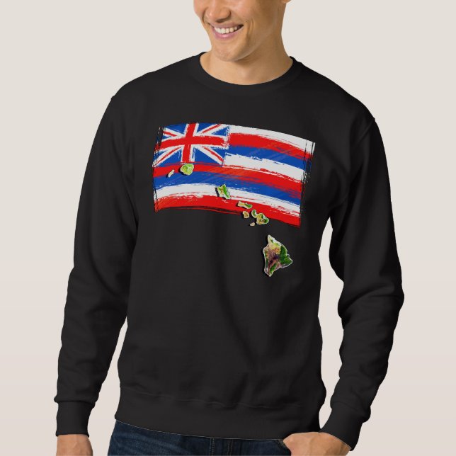 Sudadera Bandera Hawái de las Islas Hawái (Anverso)