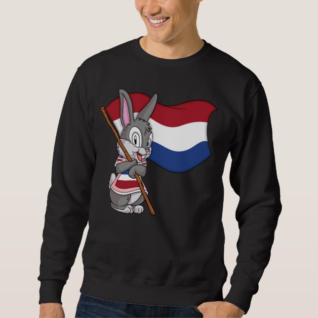 Sudadera Bandera holandesa de conejo (Anverso)