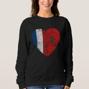 Sudadera Bandera holandesa marroquí Corazón Países Bajos Ba