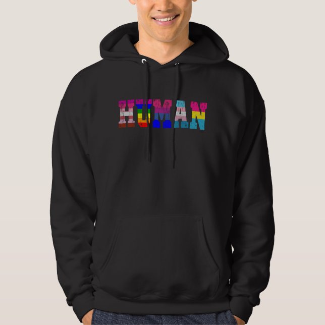 Sudadera Bandera humana LGBT Mes del orgullo LGBT LGBTQ Arc (Anverso)