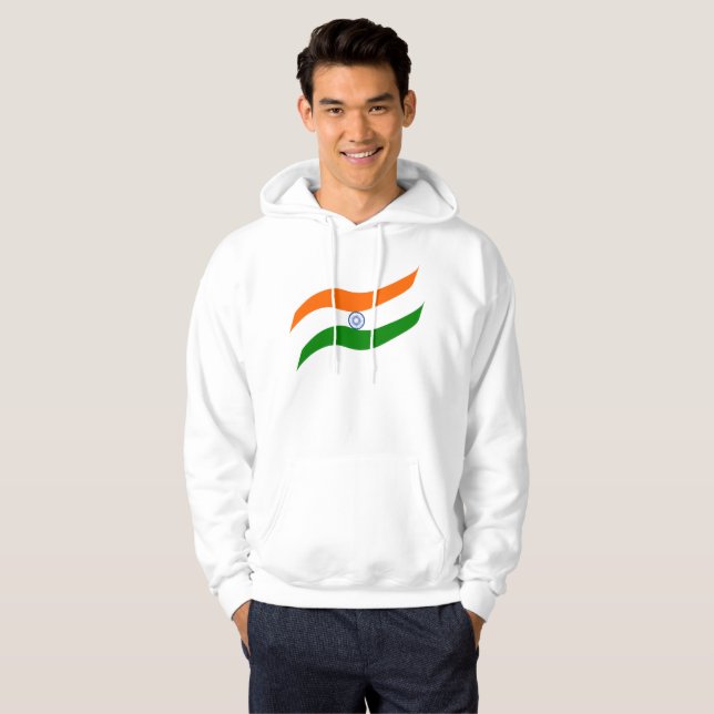 Sudadera Bandera india ondulante (Anverso completo)