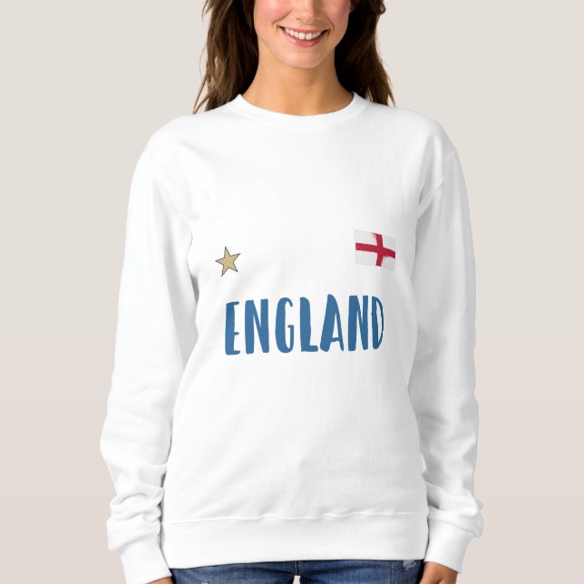 Sudadera Bandera inglesa del hincha de fútbol de Inglaterra (Anverso)