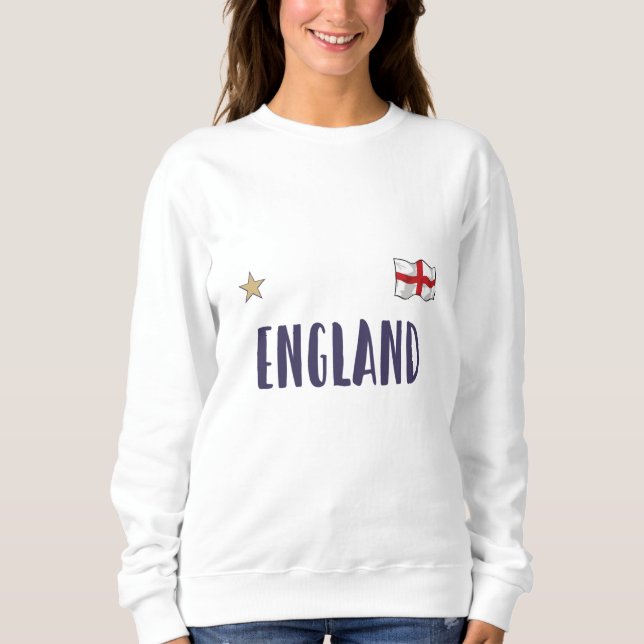Sudadera Bandera inglesa del hincha de fútbol de Inglaterra (Anverso)
