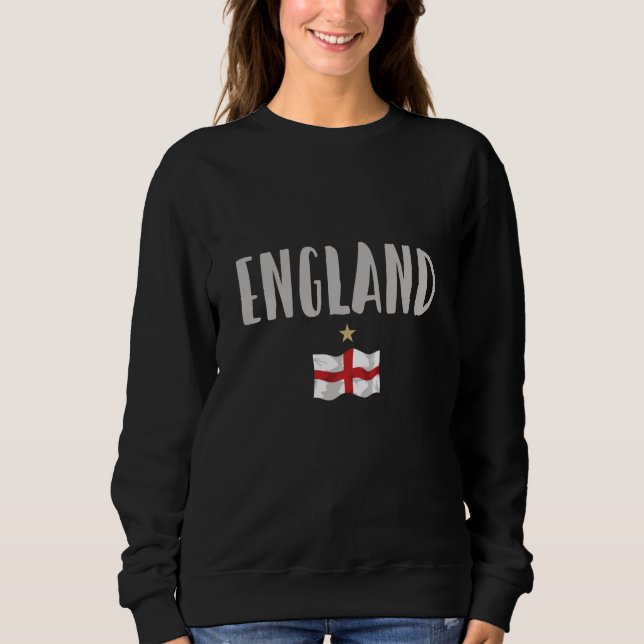Sudadera Bandera inglesa del hincha de fútbol de Inglaterra (Anverso)