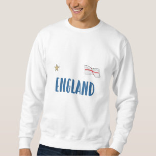 Sudadera Bandera inglesa del hincha de fútbol de Inglaterra