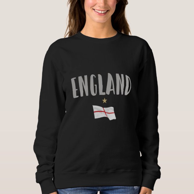 Sudadera Bandera inglesa del hincha de fútbol de Inglaterra (Anverso)