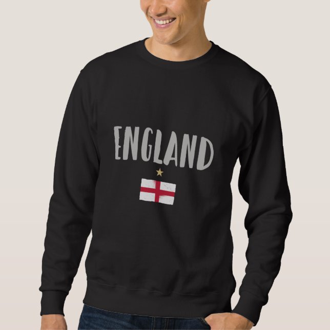 Sudadera Bandera inglesa del hincha de fútbol de Inglaterra (Anverso)