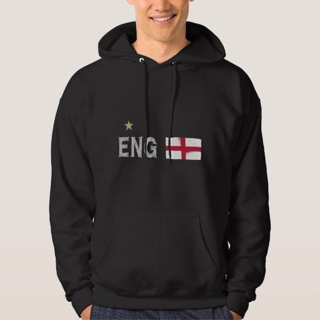 Sudadera Bandera inglesa del hincha de fútbol de Inglaterra (Anverso)