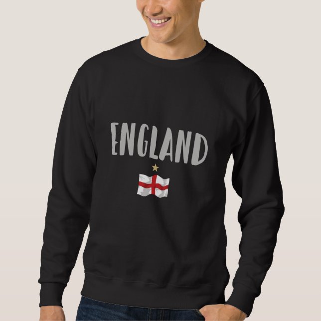 Sudadera Bandera inglesa del hincha de fútbol de Inglaterra (Anverso)