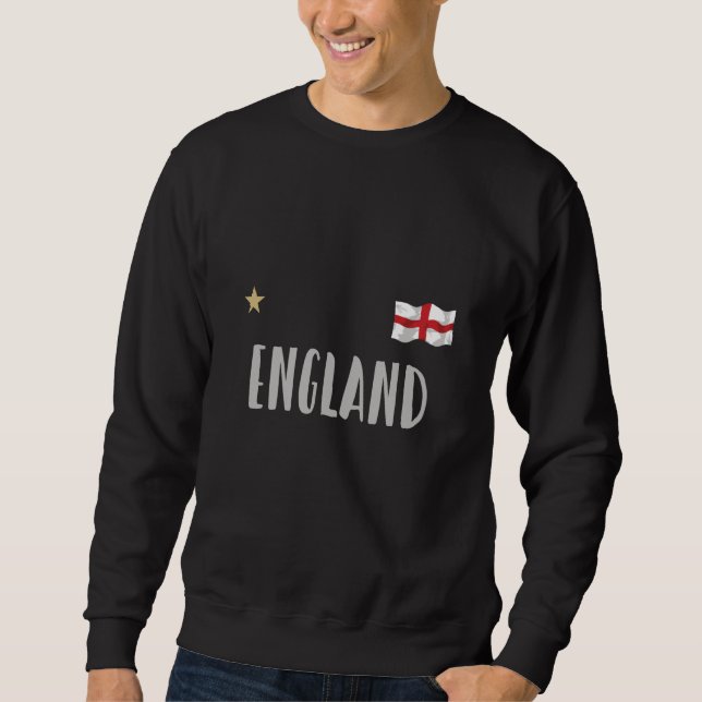 Sudadera Bandera inglesa del hincha de fútbol de Inglaterra (Anverso)