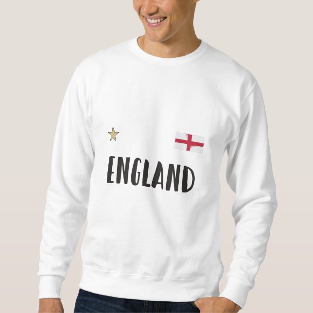 Sudadera Bandera inglesa del hincha de fútbol de Inglaterra (Anverso)