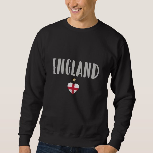 Sudadera Bandera inglesa del hincha de fútbol de Inglaterra (Anverso)