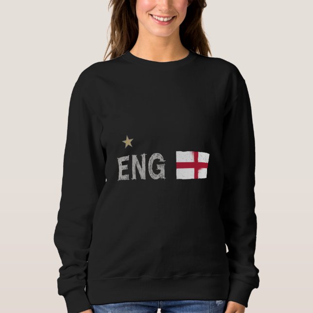 Sudadera Bandera inglesa del hincha de fútbol de Inglaterra (Anverso)
