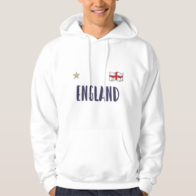 Sudadera Bandera inglesa del hincha de fútbol de Inglaterra (Anverso)