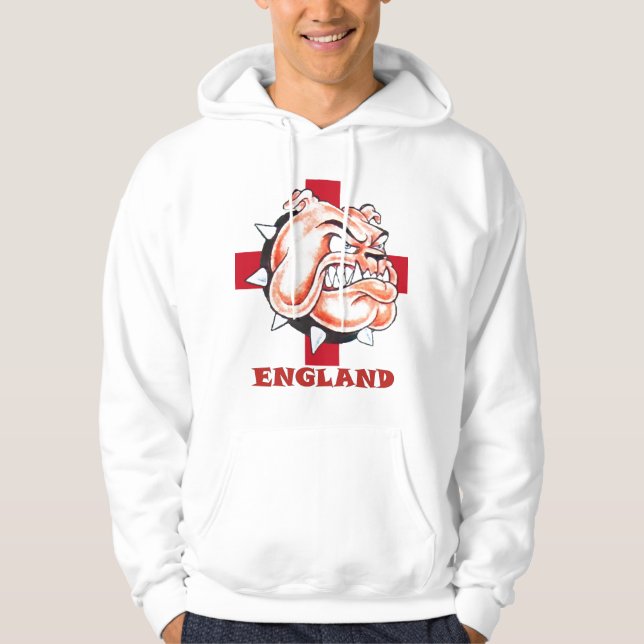 Sudadera Bandera inglesa INGLATERRA del bulldog y del St (Anverso)