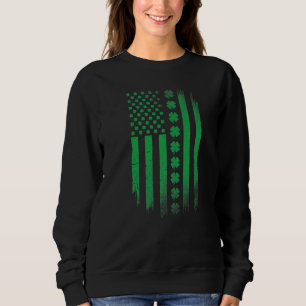 Sudadera bandera irlandesa americana día de Patrick Patriót