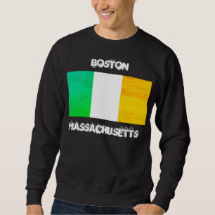 Sudadera Bandera irlandesa de Boston Massachusetts – Recuer