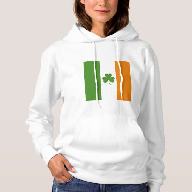 Sudadera Bandera irlandesa del Día de San Patricio con Sham (Anverso)