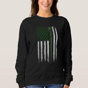 Sudadera Bandera irlandesa norteamericana haciendo senderis