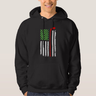 Sudadera Bandera irlandesa norteamericana tuvo suerte de ho