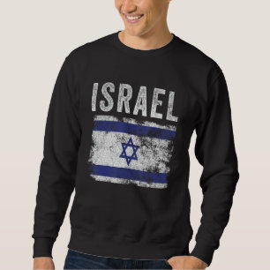 Sudadera Bandera israelí angustiada - Hombres Mujeres Niños
