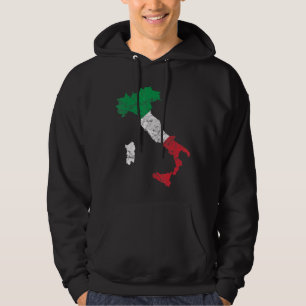 Sudadera Bandera Italia Esbozo Vacaciones Italia Fla