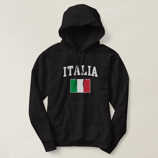 Sudadera Bandera Italia Italiano Hombres Italianos (Diseño del anverso)
