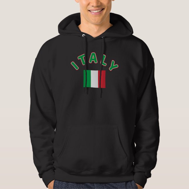 Sudadera Bandera Italia Vacaciones Orgullo italiano Italia  (Anverso)