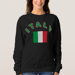 Sudadera Bandera Italia Vacaciones Orgullo italiano Italia 