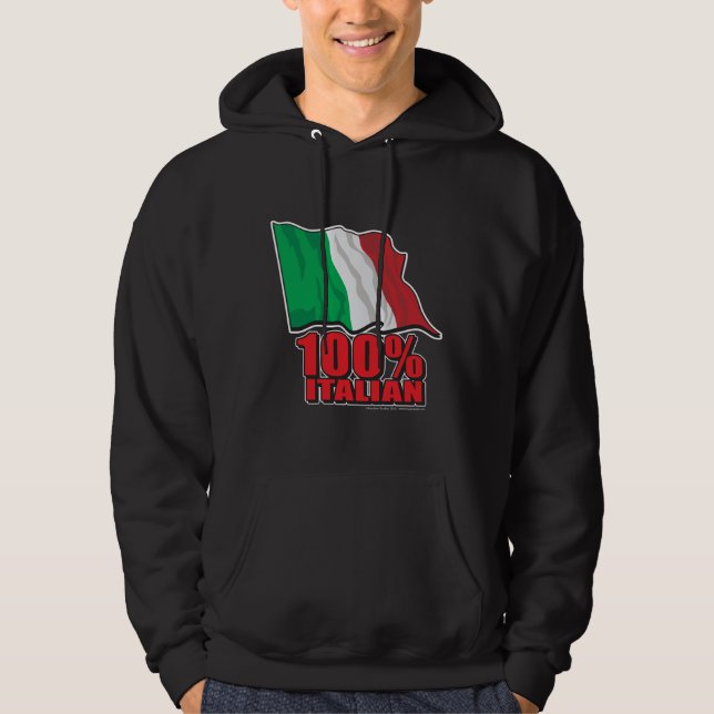 Sudadera Bandera italiana al 100% (Anverso)