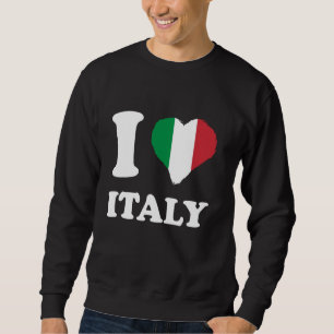 Sudadera Bandera Italiana Amo Italia Raíces Italianas Coraz